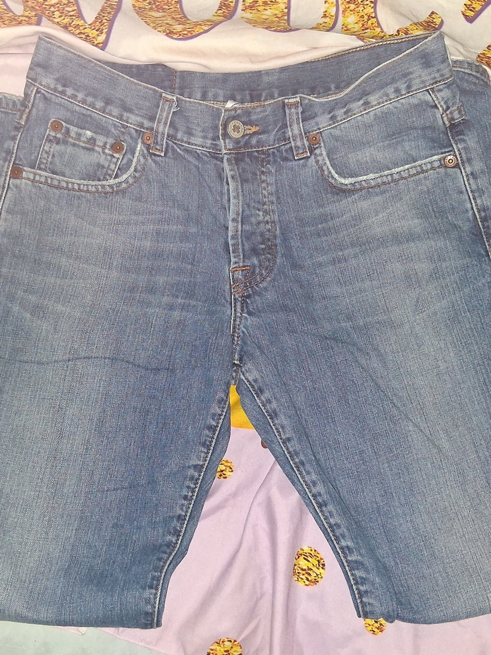 Lucky Brand Easy Rider Dungarees Denim Jeans - Blue - Picture 4 of 6